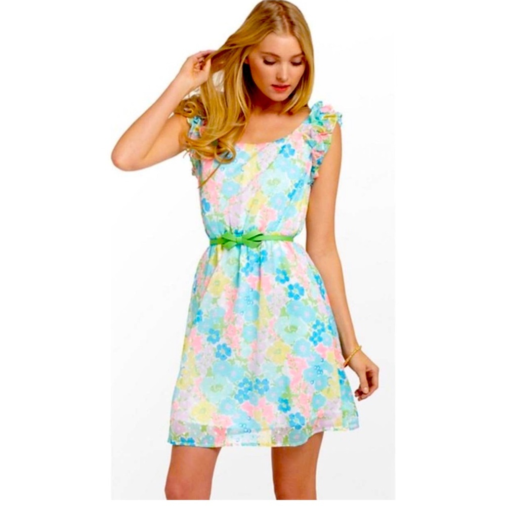 Vibrant Lily Pulitzer floral dress